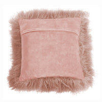 Mongolian Lamb Fur Throw Pillow | 16" x 16"