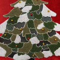 Christmas Tree Throw Pillow | Red | 20" x 20"
