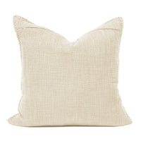 Wendy Button Whip Stitch Throw Pillow Cover | 20" x 20"