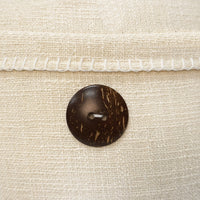 Wendy Button Whip Stitch Throw Pillow Cover | 20" x 20"