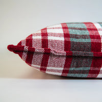 Celine Plaid Chenille Throw Pillow | 20"x20"