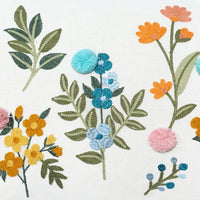 Floral Embroidery Throw Pillow | Multi | 14"x 20"