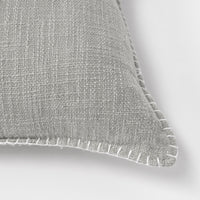 Wendy Button Whip Stitch Throw Pillow Cover | 20" x 20"