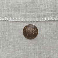 Wendy Button Whip Stitch Throw Pillow Cover | 20" x 20"