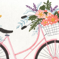 Pink Bike Throw Pillow | Pink | 14"x 20"