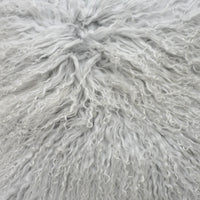Mongolian Lamb Fur Throw Pillow | 16" x 16"
