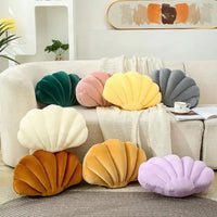 Shell Shaped Throw Pillow | 17" x 12"