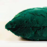 Xmas Tree Faux Fur Throw Pillow | 20"x20"