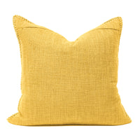 Wendy Button Whip Stitch Throw Pillow Cover | 20" x 20"