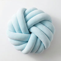 Camelia Round Knot Velvet Throw Pillow | 13"