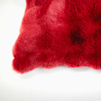 Giorgio Bubble Faux Fur Pillow Chili Pepper | 20"x20"