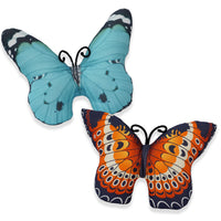 Indoor/Outdoor Butterfly Cushion | Orange | 17" x 12"