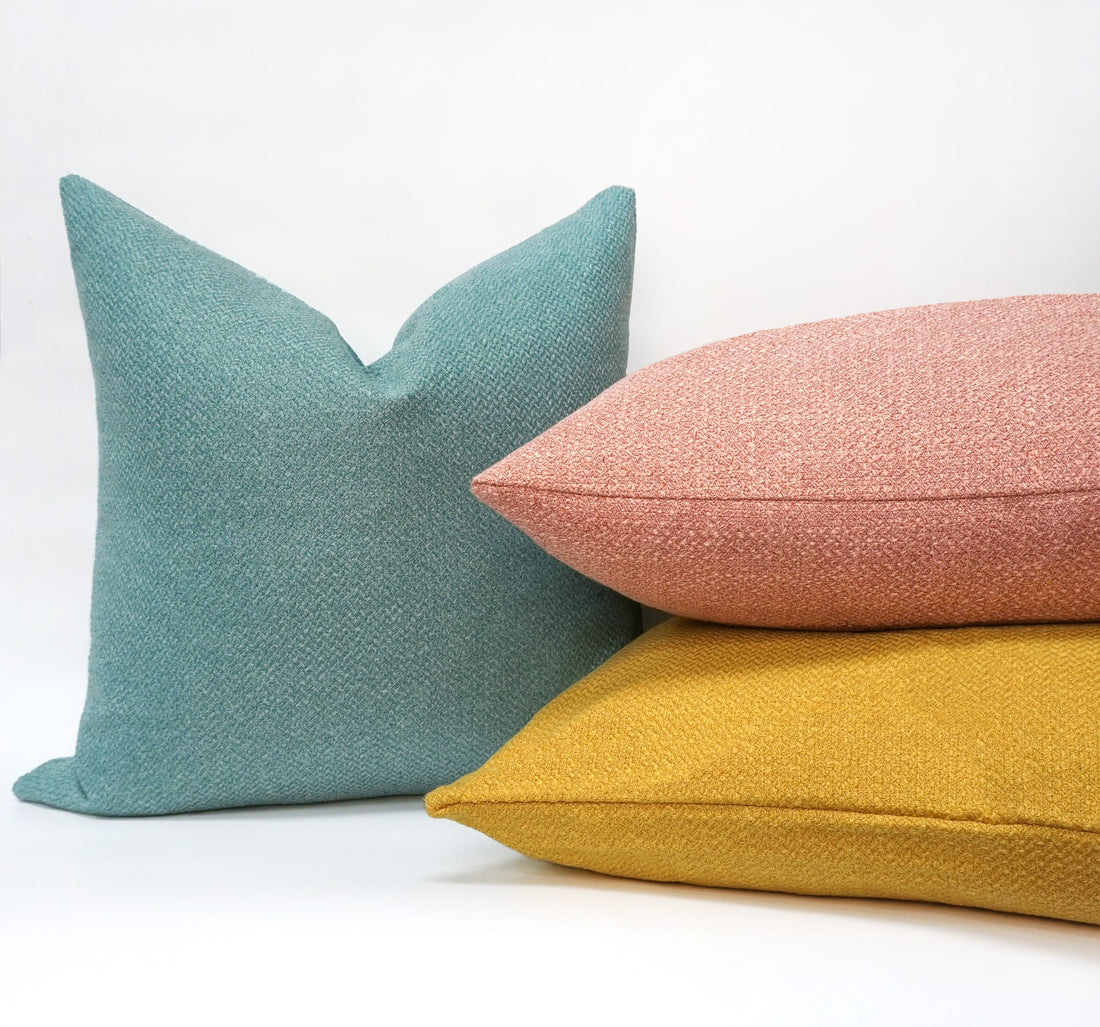 Set of 2 Capri Linen Look Throw Pillow Cover | 20" x 20"