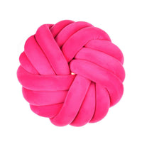 Camelia Round Knot Velvet Throw Pillow | 13"