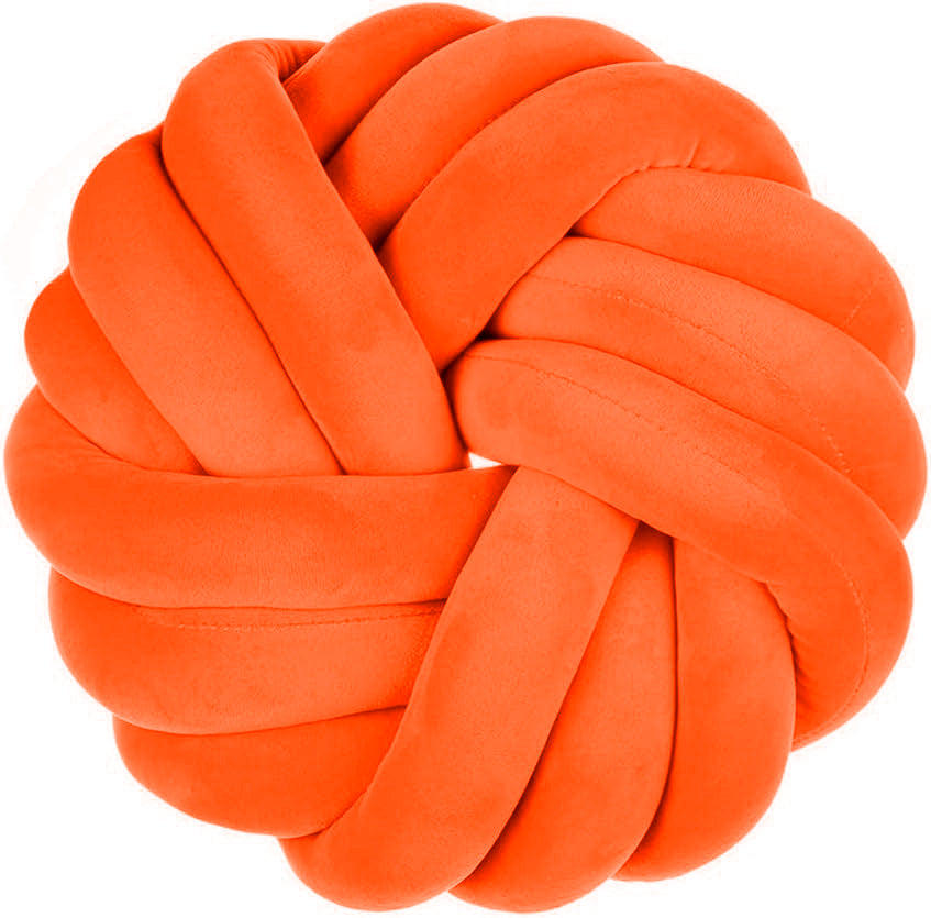Camelia Round Knot Velvet Throw Pillow | 13"