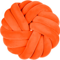 Camelia Round Knot Velvet Throw Pillow | 13"