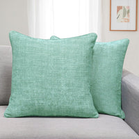 Set of 2 Gorgeous Chenille Throw Pillow Micro Piping | 20" x 20"