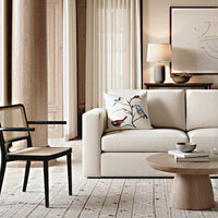 Printed Birds Throw Pillow Cover | Multi | 20" x 20"