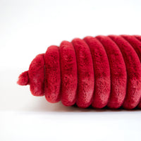 Ribbed Faux Fur Pillow Chili Pepper | 20"x20"