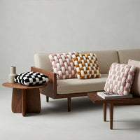 Sophia Two Toned Square Knot Pillow | 12"x13"x4.5"