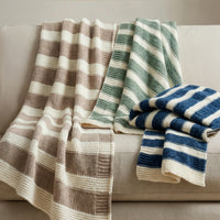 Striped Knit Throw Blanket | 50" x 70"
