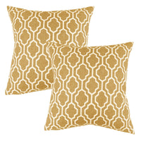 Set of 2 Herald Geo Throw Pillow Cover | 20" x 20"