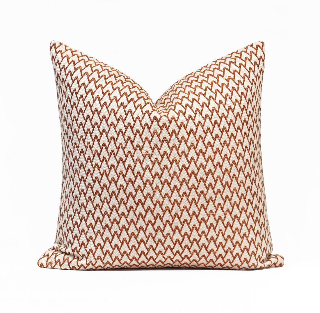 Carmel Jacquard Throw Pillow Cover | 18" x 18"