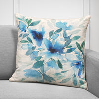 Bianca Rosen Cover | Blue Florals | 20"x 20"