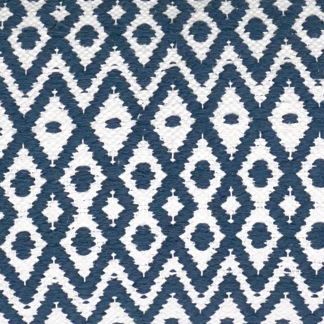 Felix Indian Throw Pillow Cover | Navy/White | 16" x 24"