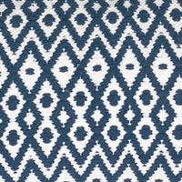 Felix Indian Throw Pillow Cover | Navy/White | 16" x 24"