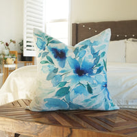 Bianca Rosen Cover | Blue Florals | 20"x 20"