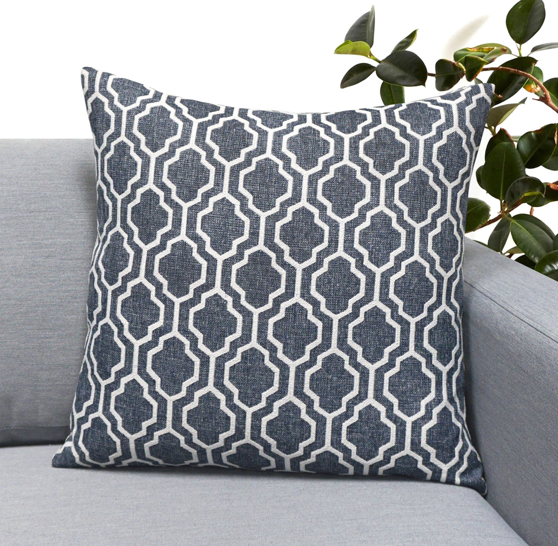 Set of 2 Herald Geo Throw Pillow Cover | 20" x 20"