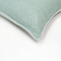 Set of 2 Linen Whip Stitch Throw Pillow | 20" x 20"