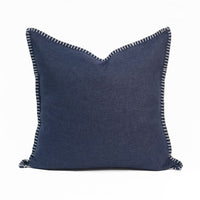 Set of 2 Linen Whip Stitch Throw Pillow | 20" x 20"