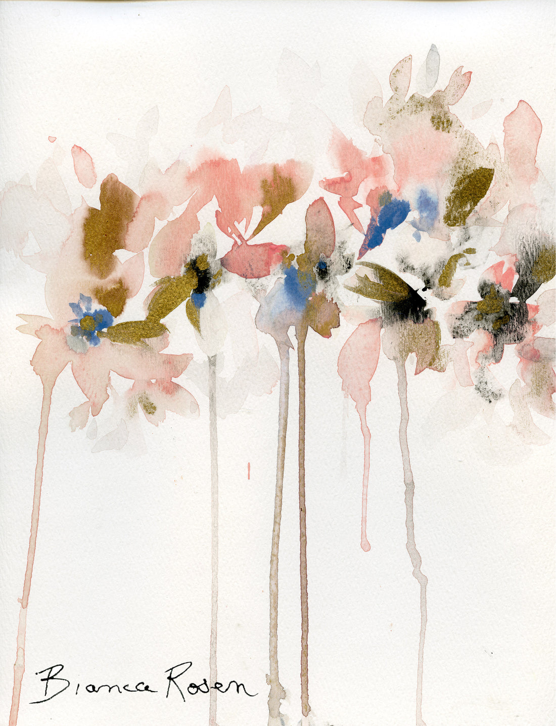 Bianca Rosen Cover | Peach & Gold | 14"x 20"
