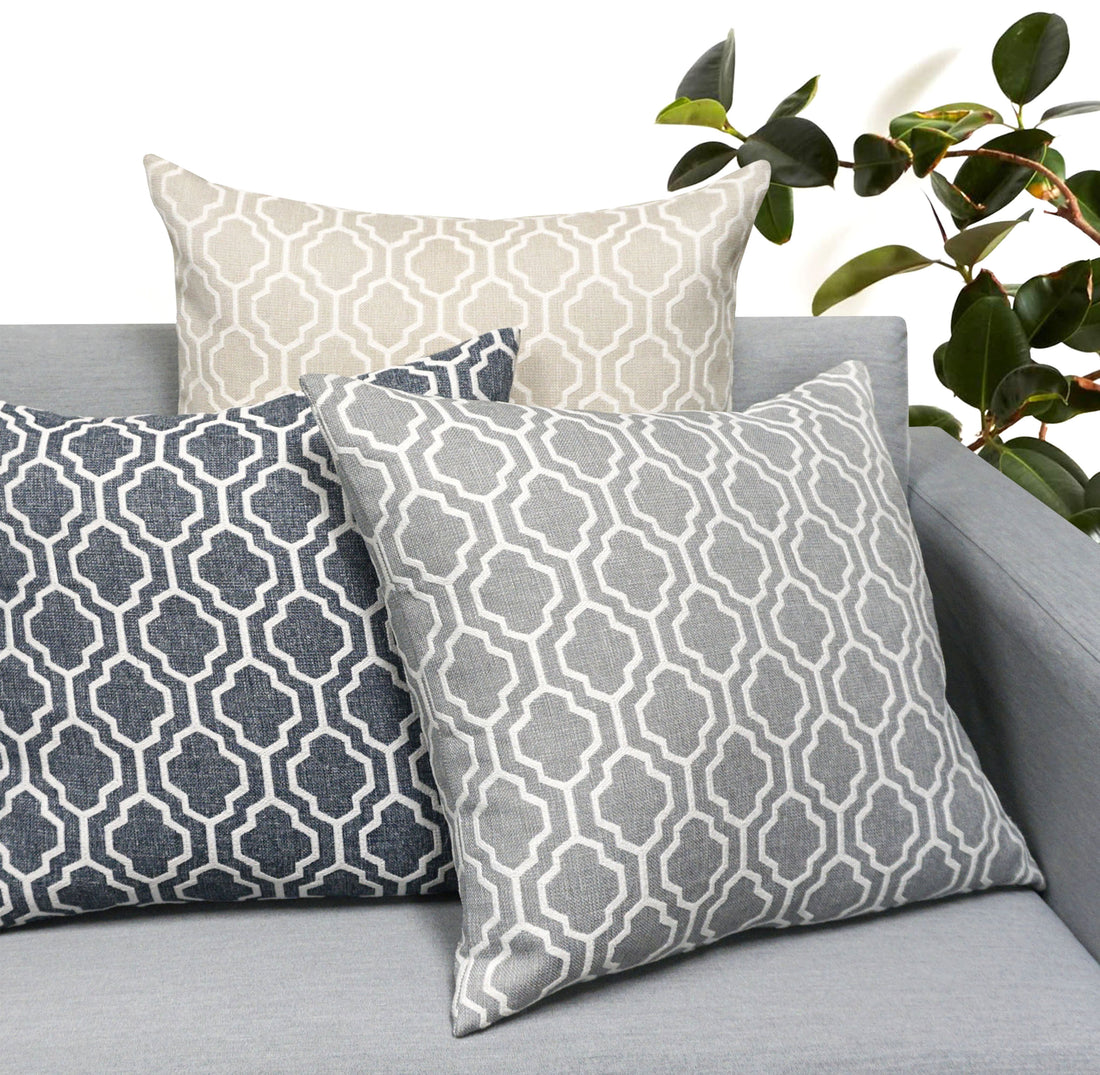 Set of 2 Herald Geo Throw Pillow Cover | 20" x 20"