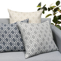 Set of 2 Herald Geo Throw Pillow Cover | 20" x 20"