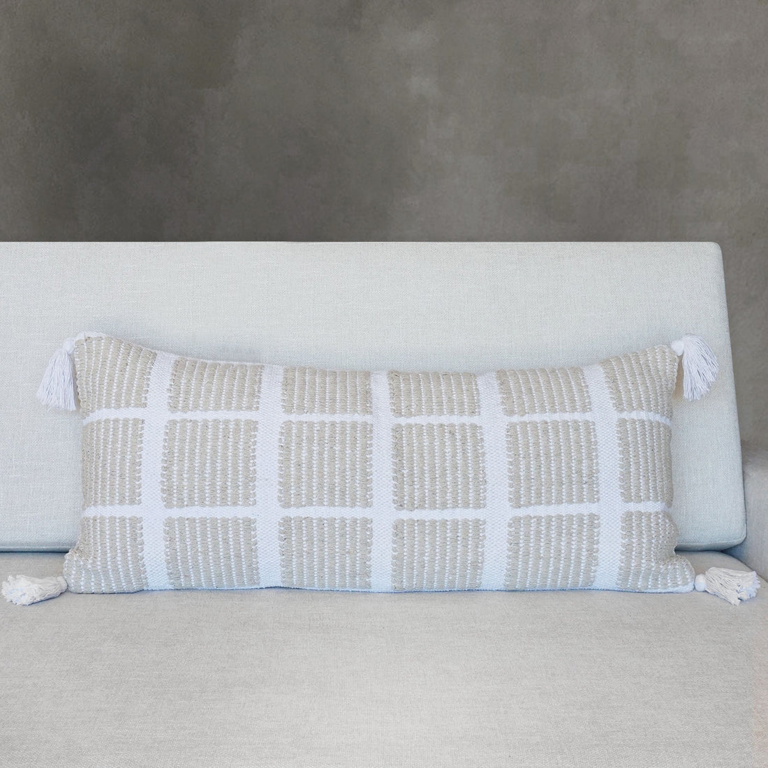 Zander Indian Throw Pillow Cover | 14" x 36"