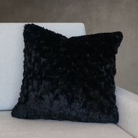 Morgan Faux Fur Throw Pillow Cover | 20" x 20"