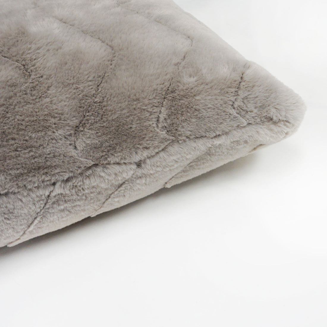Jessie Chevron Faux Fur Throw Pillow Cover | 20" x 20"