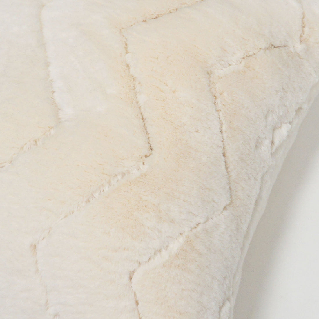 Jessie Chevron Faux Fur Throw Pillow Cover | 20" x 20"