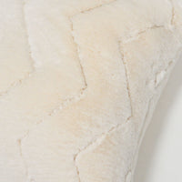 Jessie Chevron Faux Fur Throw Pillow Cover | 20" x 20"