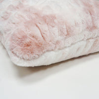 Ruched Tie Dye Faux Fur Throw Pillow Cover | 20" x 20"