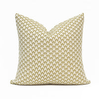 Carmel Jacquard Throw Pillow Cover | 18" x 18"