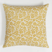 Flora Flower Print Throw Pillow Cover | 20" x 20"