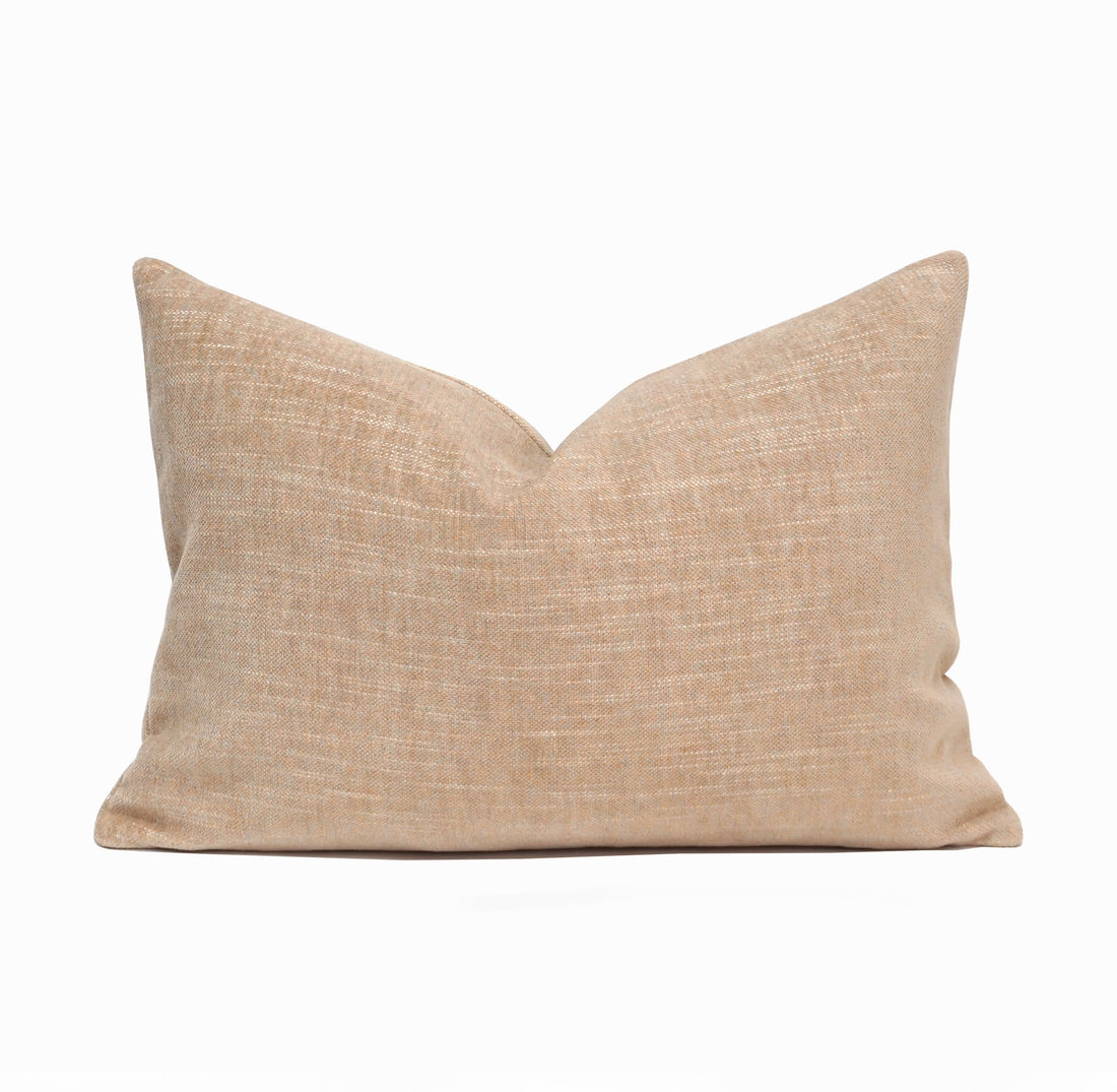 Vidara Chenille Lumbar Throw Pillow Cover | 14" x 20"