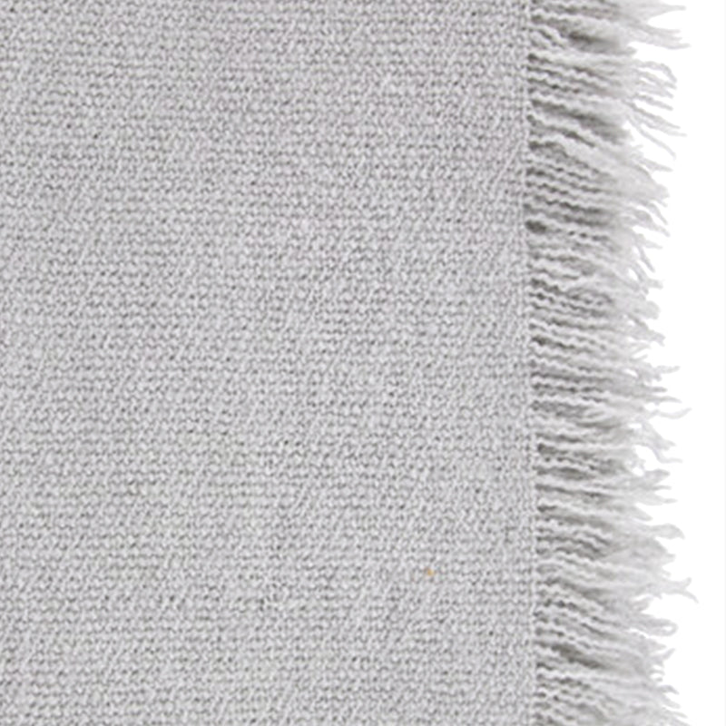 ARVO wool blanket    130x180+fringes グレー Arvo Grey Woven Tasselled Throw | Feather Throws | HÖEM