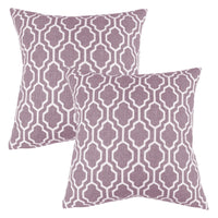 Set of 2 Herald Geo Throw Pillow Cover | 20" x 20"