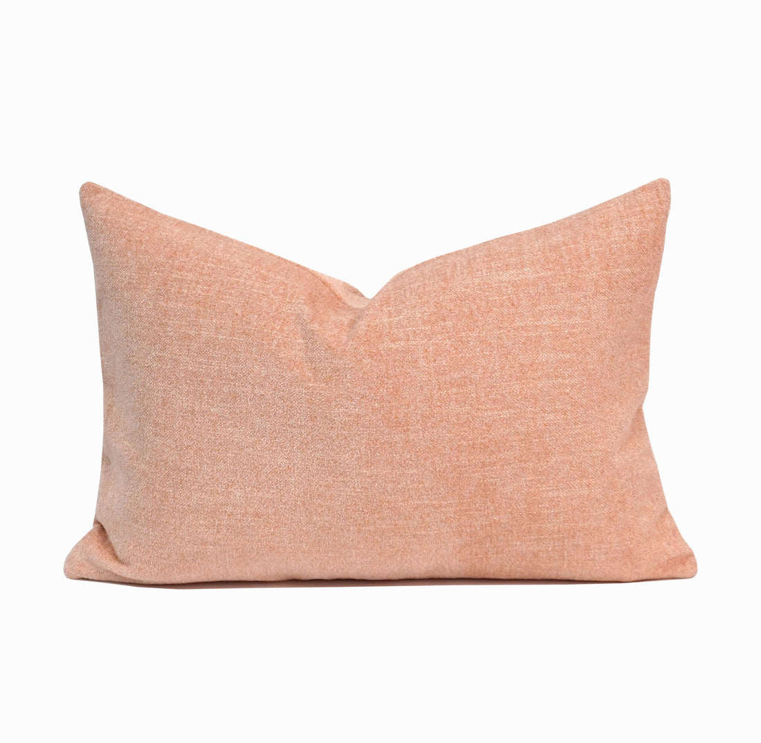 Vidara Chenille Lumbar Throw Pillow Cover | 14" x 20"