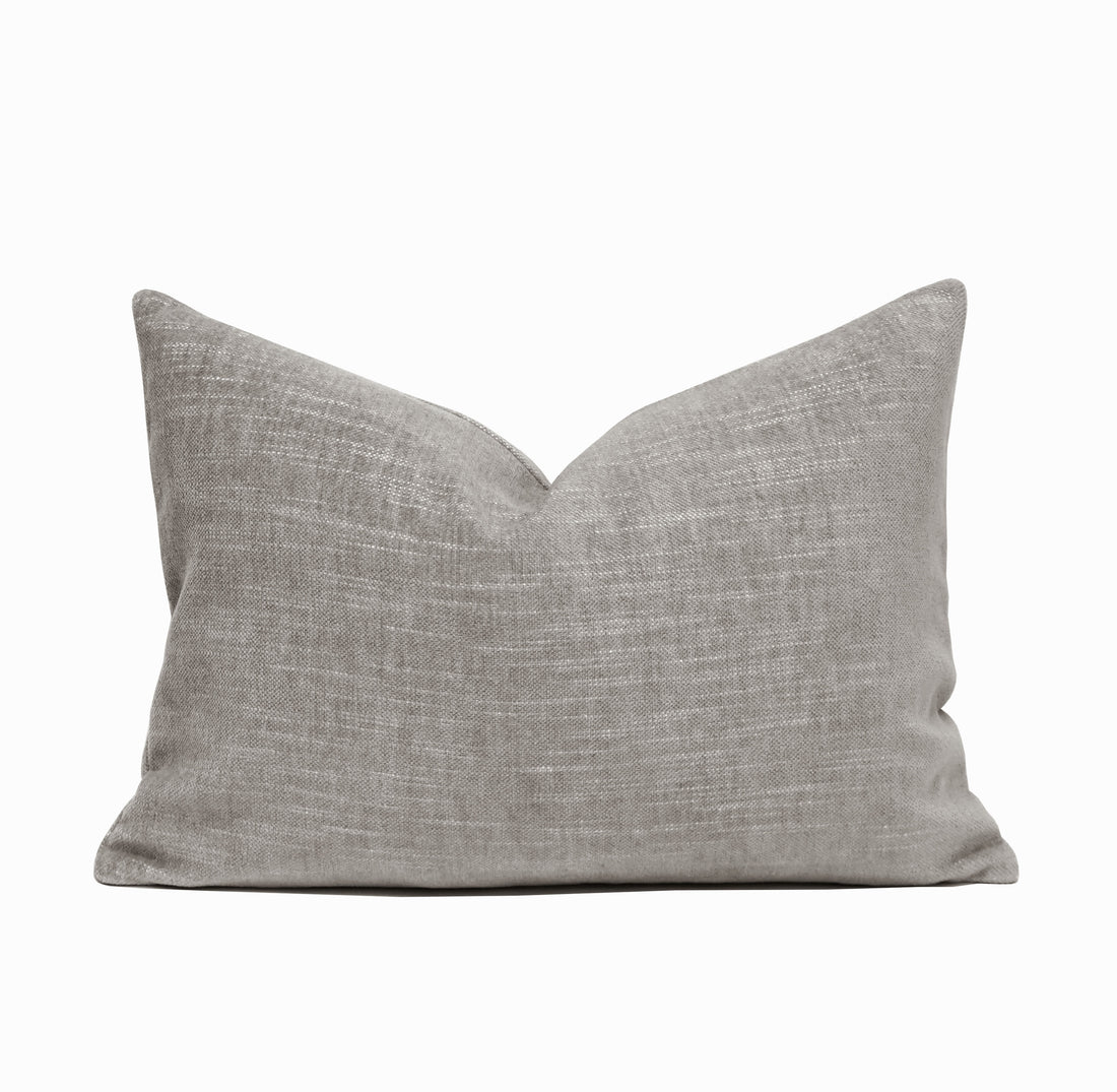 Vidara Chenille Lumbar Throw Pillow Cover | 14" x 20"